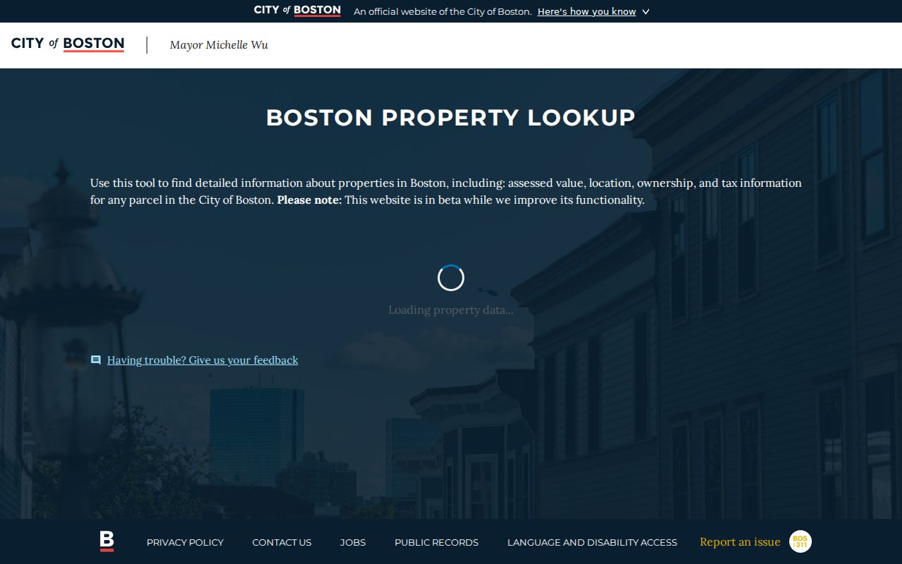 Boston residents directory property lookup address and parcel search