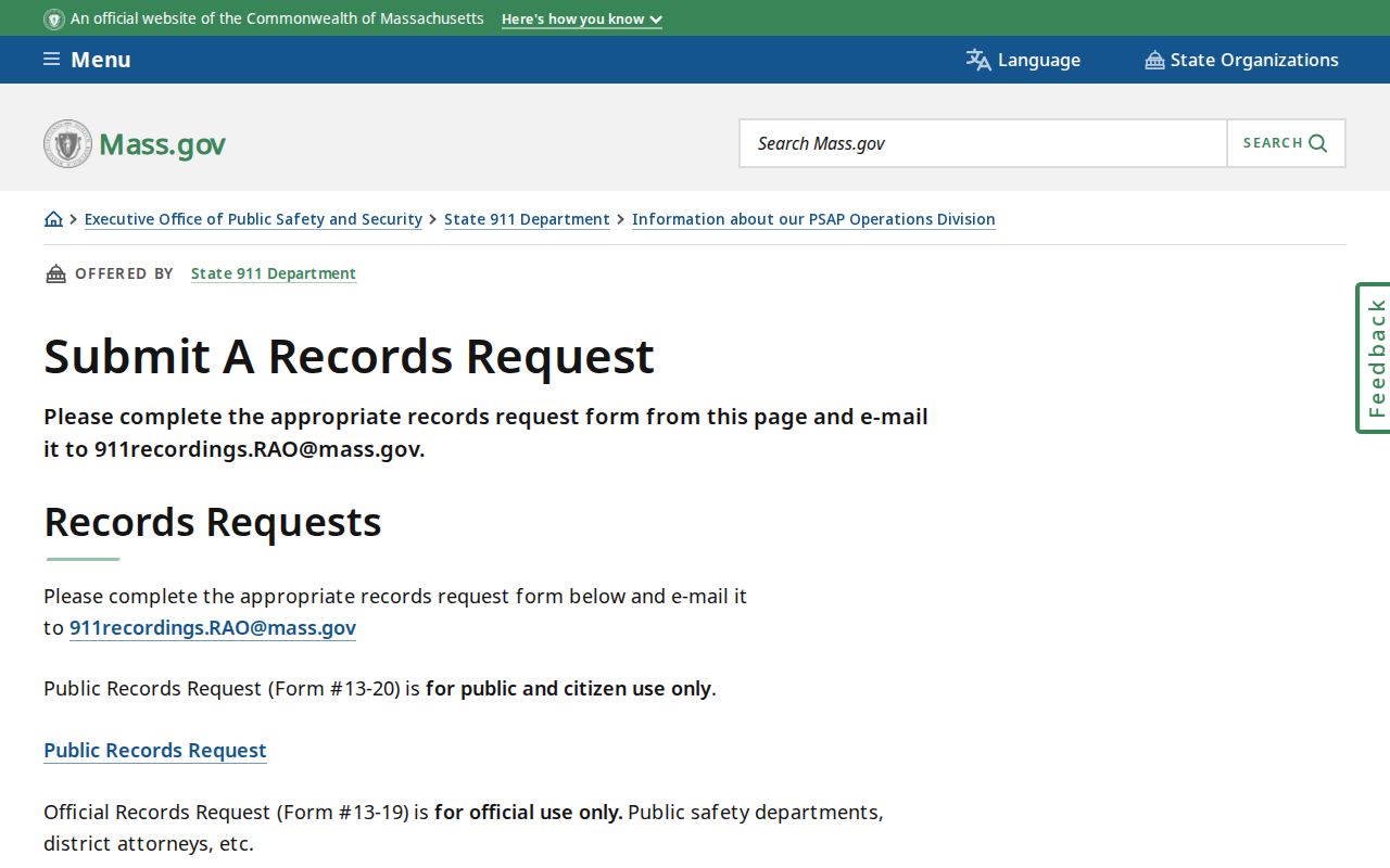 Boston residents directory Massachusetts Public Records Law request guidance