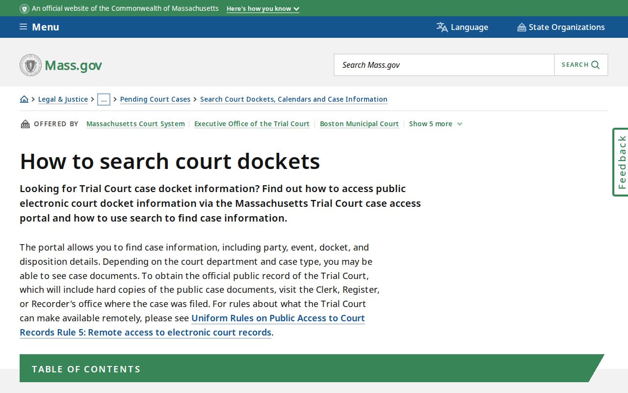 Boston resident lookup guidance for MassCourts search fields